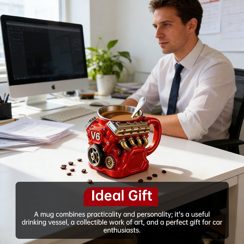 Engine Mug | Stainless Steel Coffee Cup