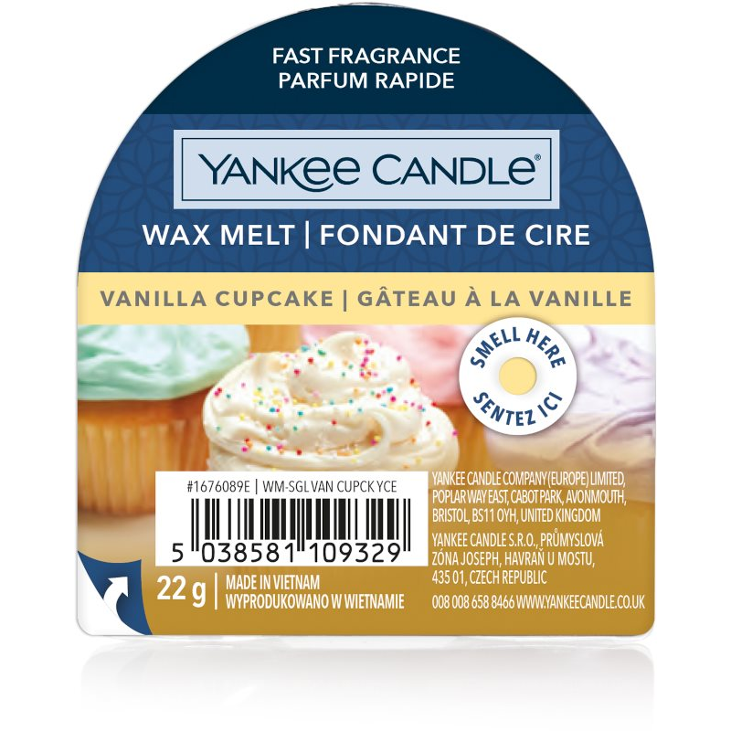 Yankee Candle Yankee Candle Wosk zapachowy Vanilla Cupcake 22g (5038581109329)