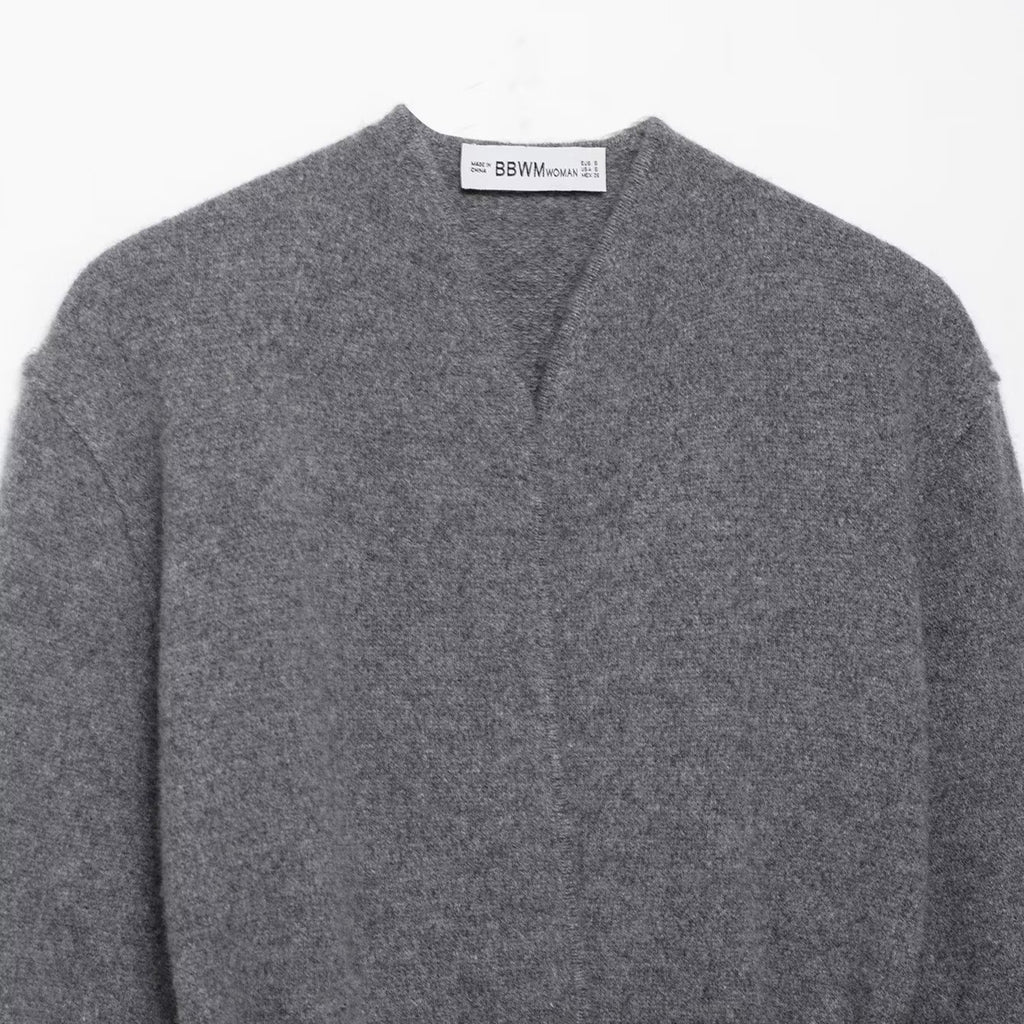 V-neck with waistband jacket