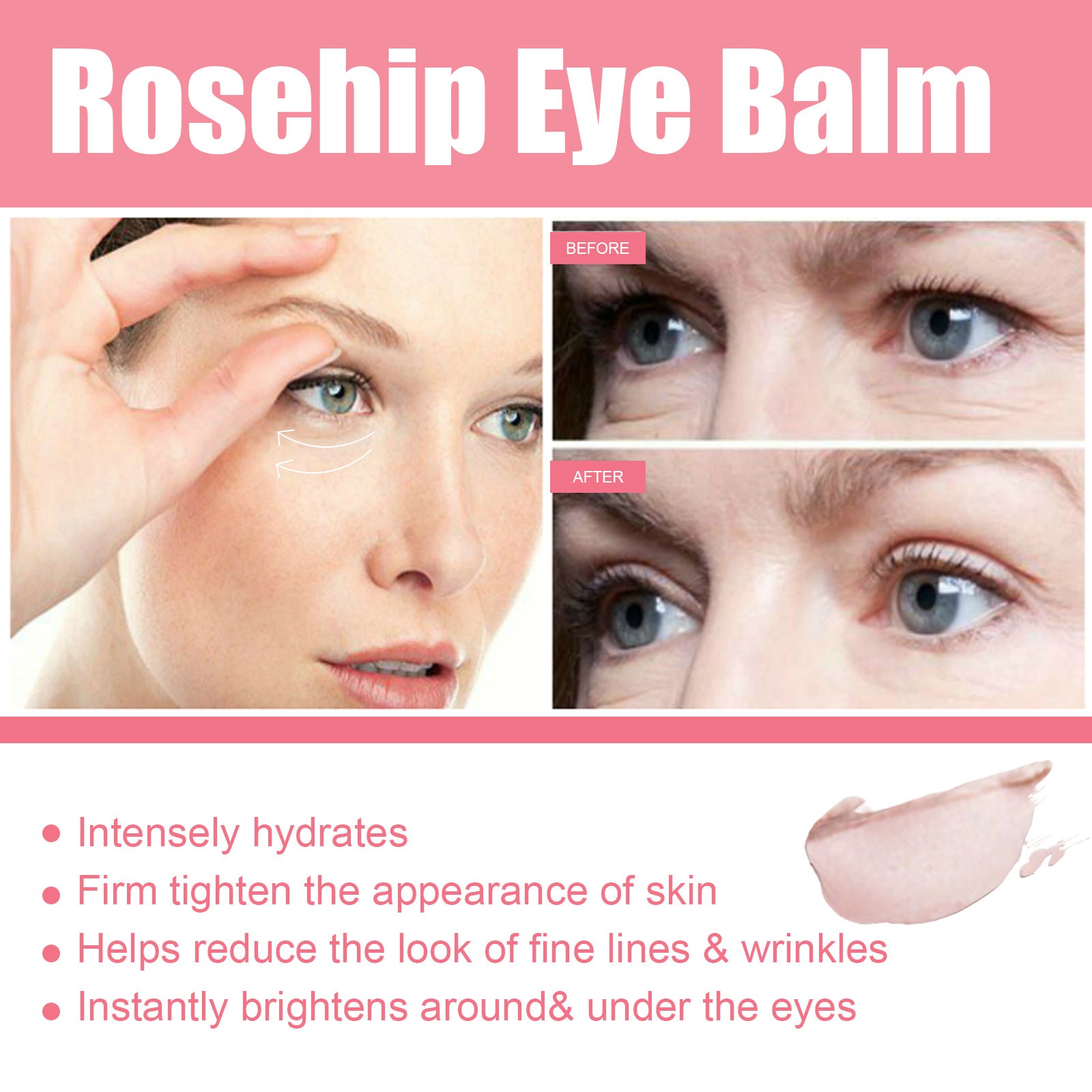 Women Extra Renewing Rosehip Eye Balm For Face