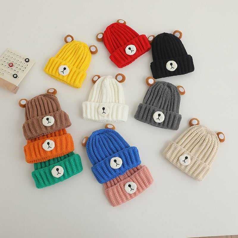 Autumn and winter children warm knitted hat
