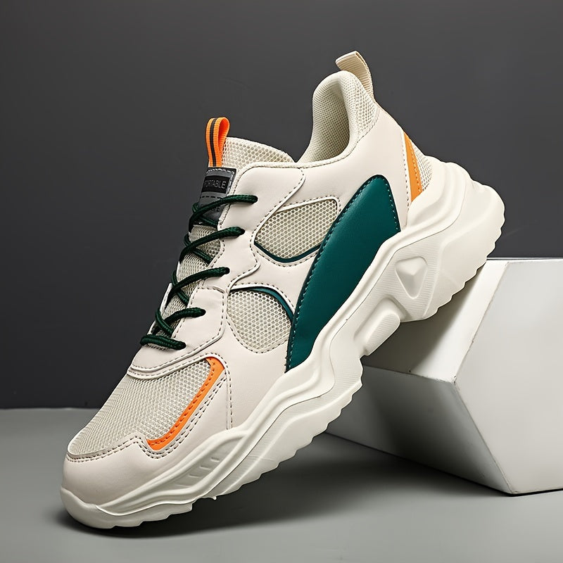Men's Fashion Platform Sneakers - Casual Athletic Shoes