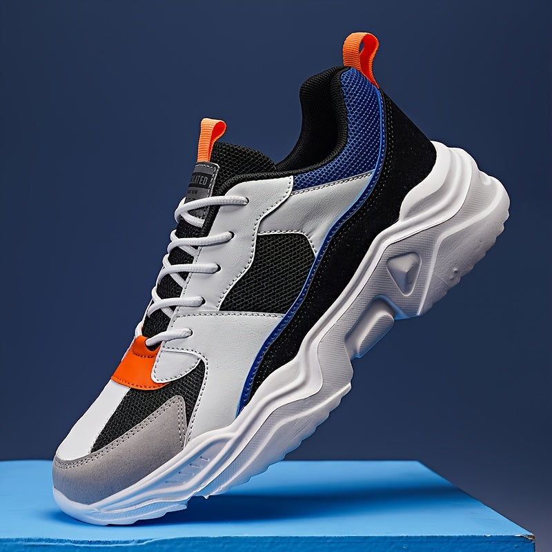 Men's Fashion Platform Sneakers - Casual Athletic Shoes