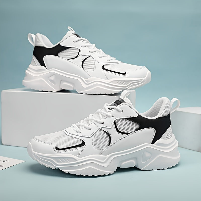 Men's Fashion Platform Sneakers - Casual Athletic Shoes