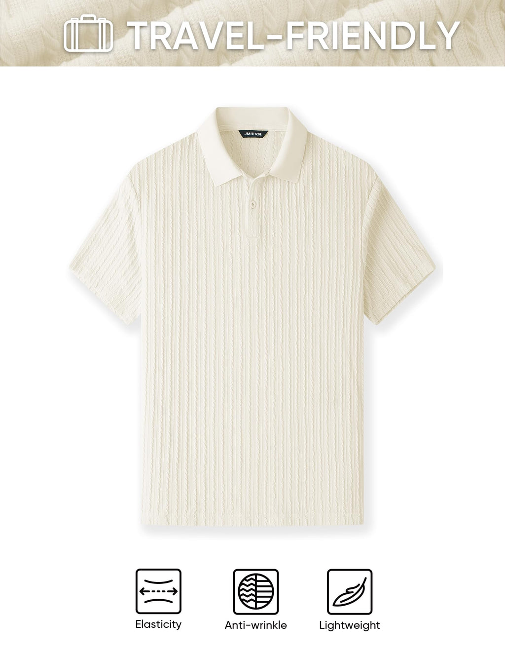 JMIERR Polo Shirts for Men Loose Classic Short Sleeve Stretchy (SM- 3XL)