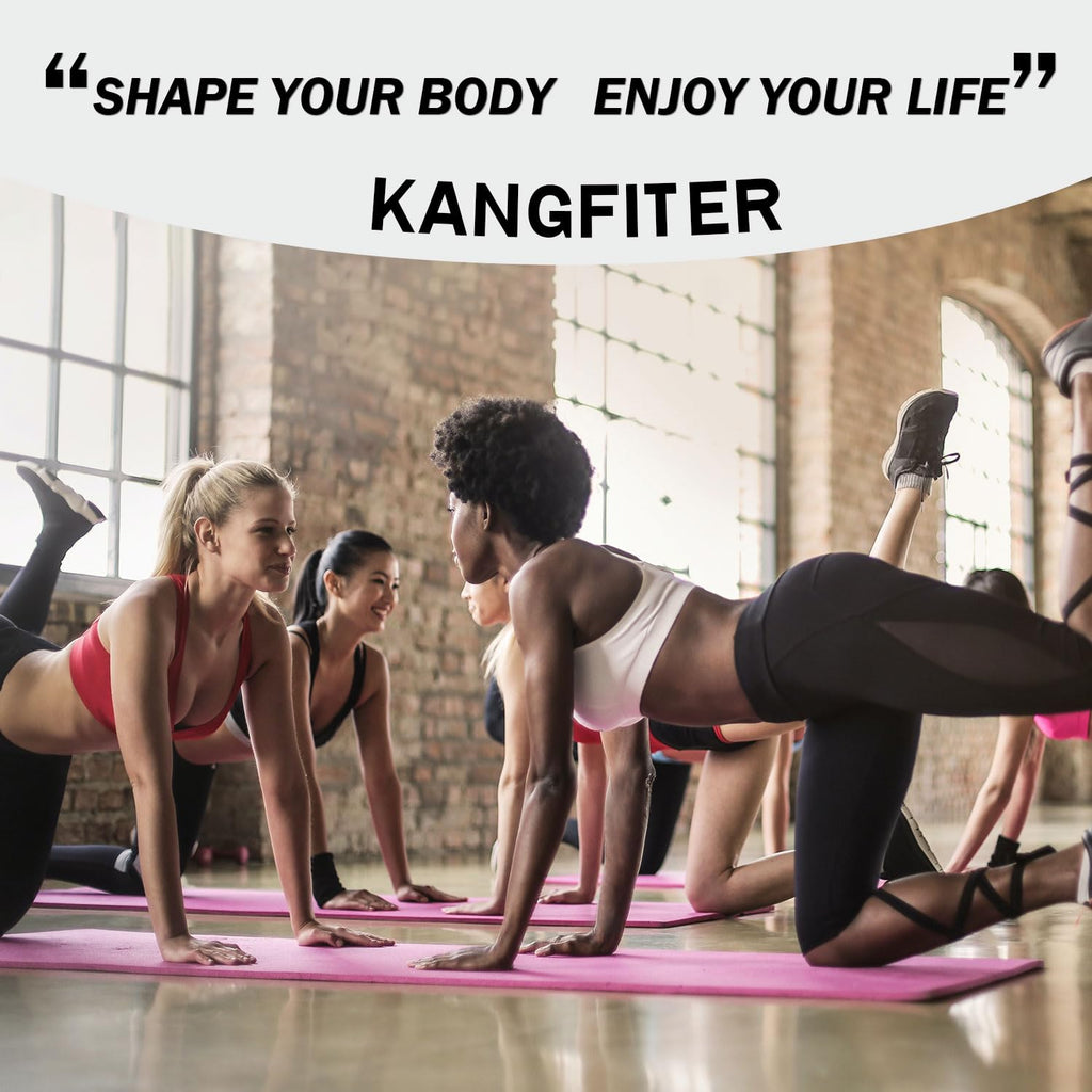 KANGFITER Long and Short Fabric Resistance Bands with Door Anchor 7 PCS, Non-Slip Stretch Booty Bands for Working Out Women & Men, Loop Exercise Elastic Bands for Home Physical Therapy Yoga Pilates