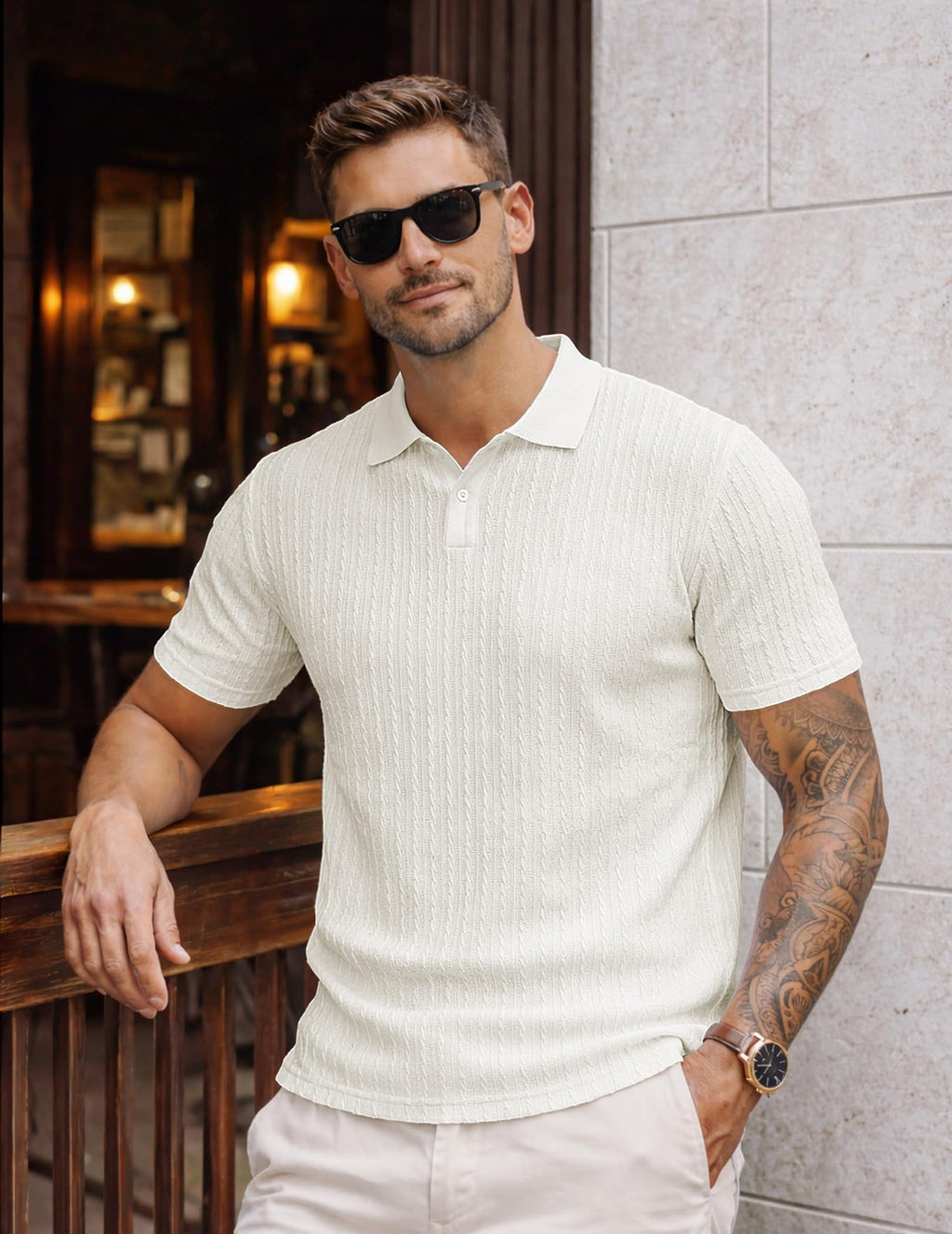 JMIERR Polo Shirts for Men Loose Classic Short Sleeve Stretchy (SM- 3XL)
