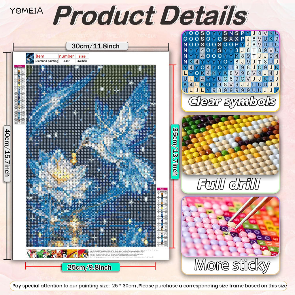 Diamond Painting Kit for Adults Beginners – Full Drill Round 5D Diamond Art