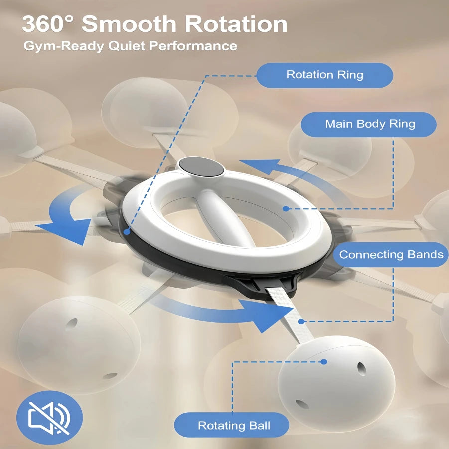 New 360 ° Intelligent Hand cranked Hula Hoop