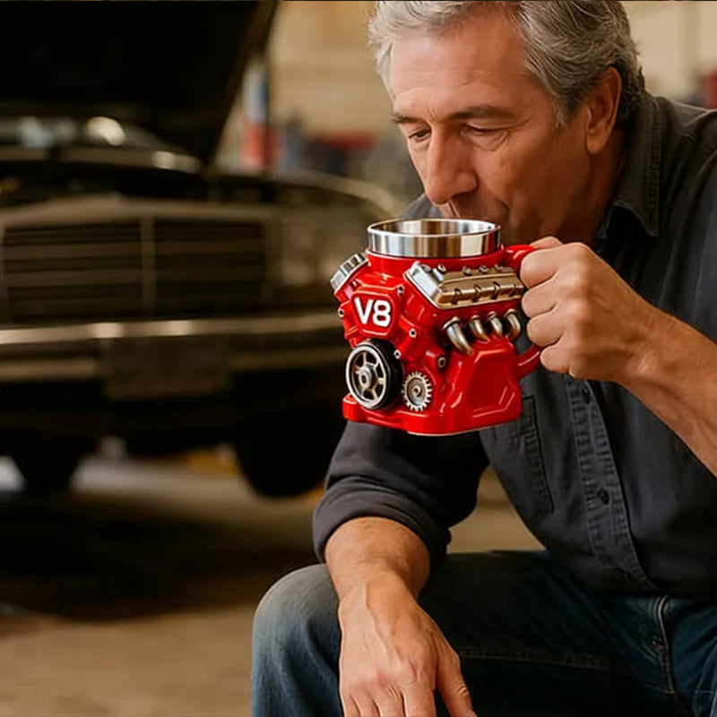Engine Mug | Stainless Steel Coffee Cup