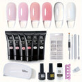 22pcs Poly Nails Gel 0.51oz Clear Poly Gel Builder Natural Looking And Long-Lasting, Trendy Nail Art Design Salon Professional