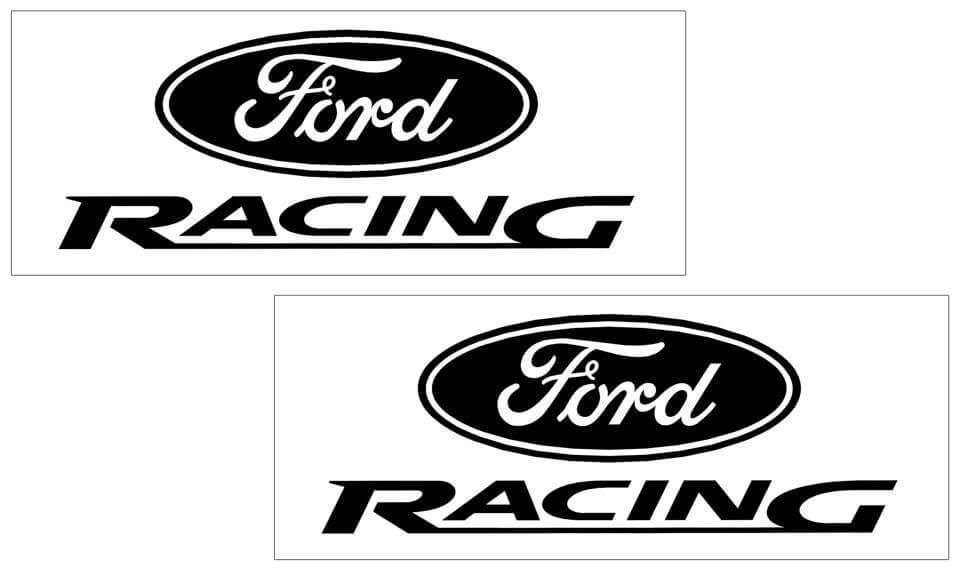 Ford Racing Decal Set - 1.8" x 4.75"